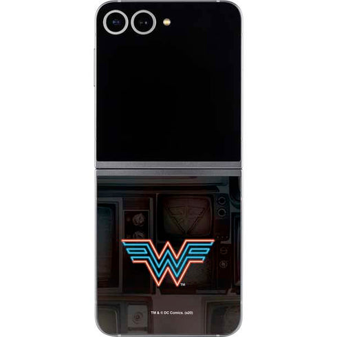 Wonder Woman 1984 (2020) Neon Logo Galaxy Z Flip6 Skin